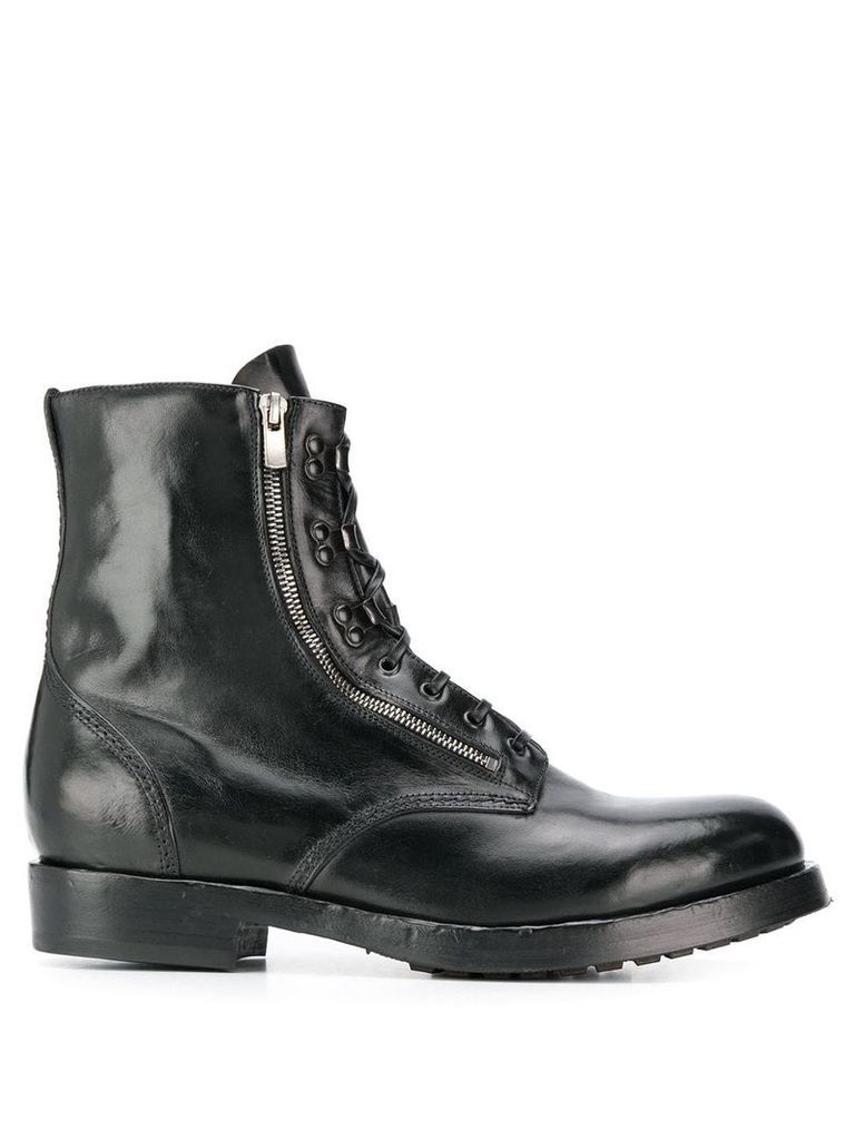 Officine Creative Hive lace-up boots - Black
