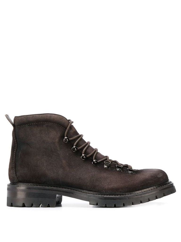 Officine Creative lace tactical boots - Brown