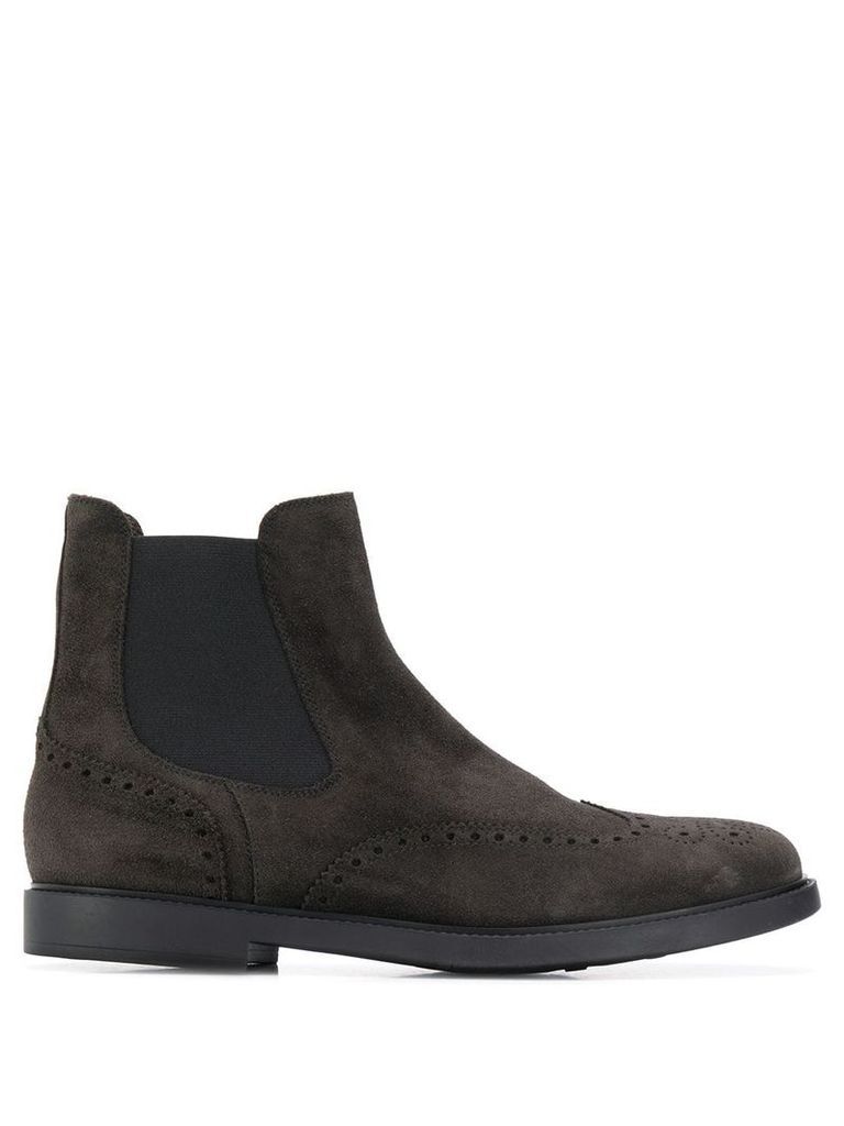 Fratelli Rossetti brogue detailing ankle boots - Grey