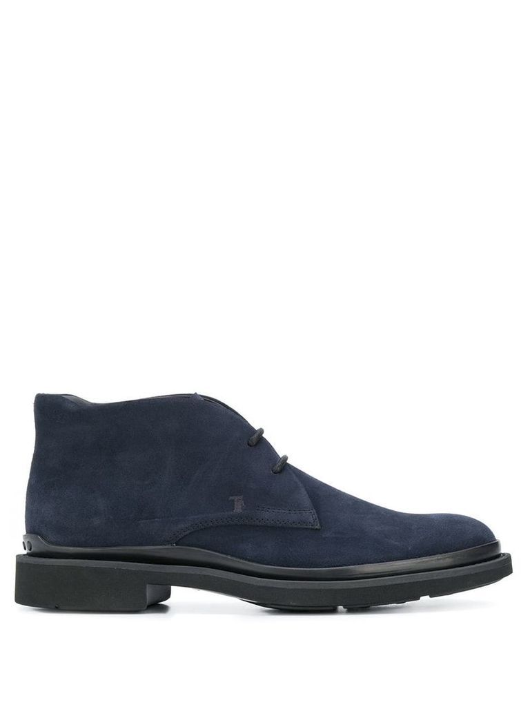 Tod's lace-up Desert boots - Blue