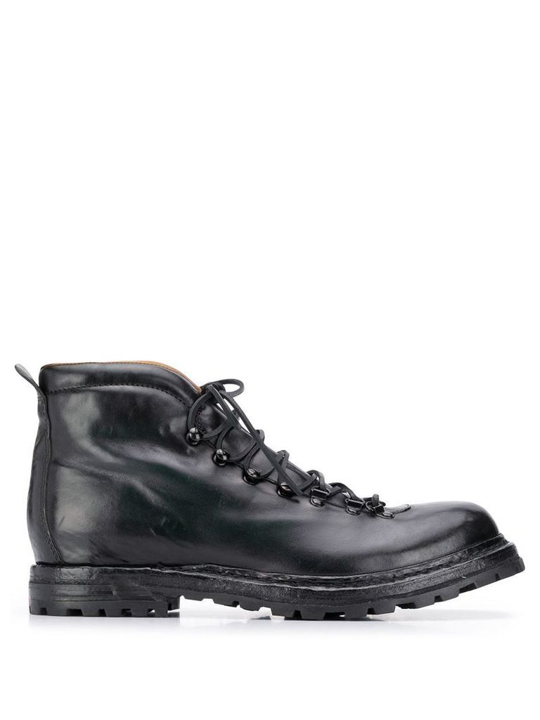 Officine Creative lace-up ankle boots - Black