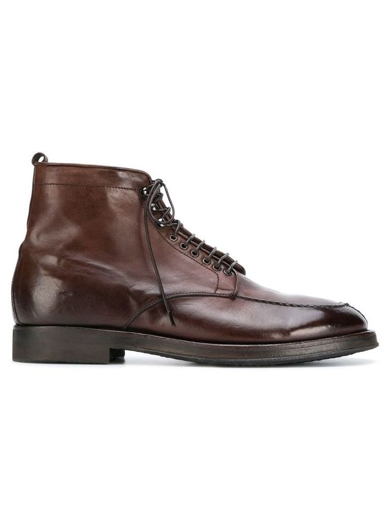 Alberto Fasciani lace up ankle boots - Brown