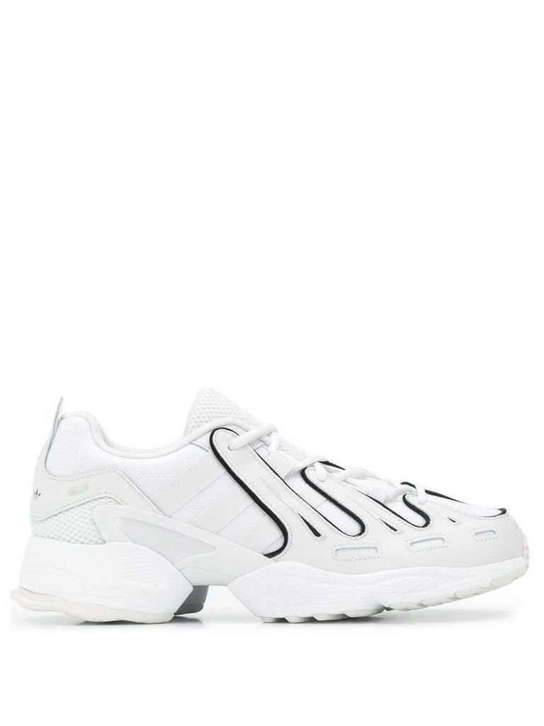 adidas mesh panel sneakers - White