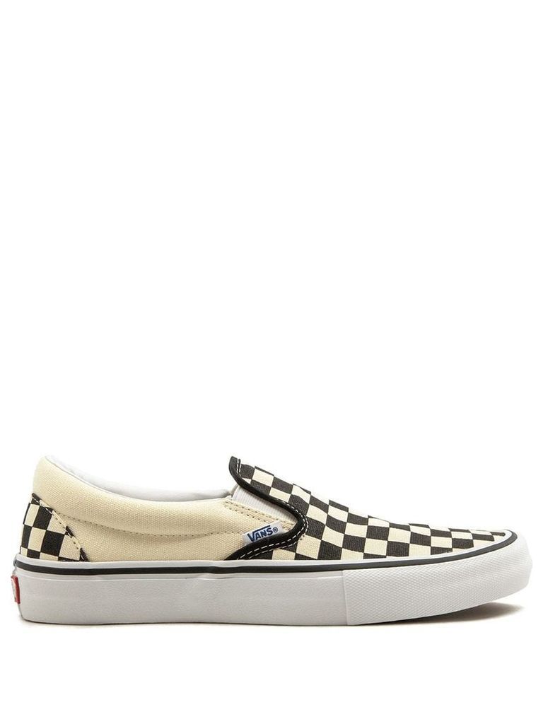Vans slip-on pro checkered sneakers - White