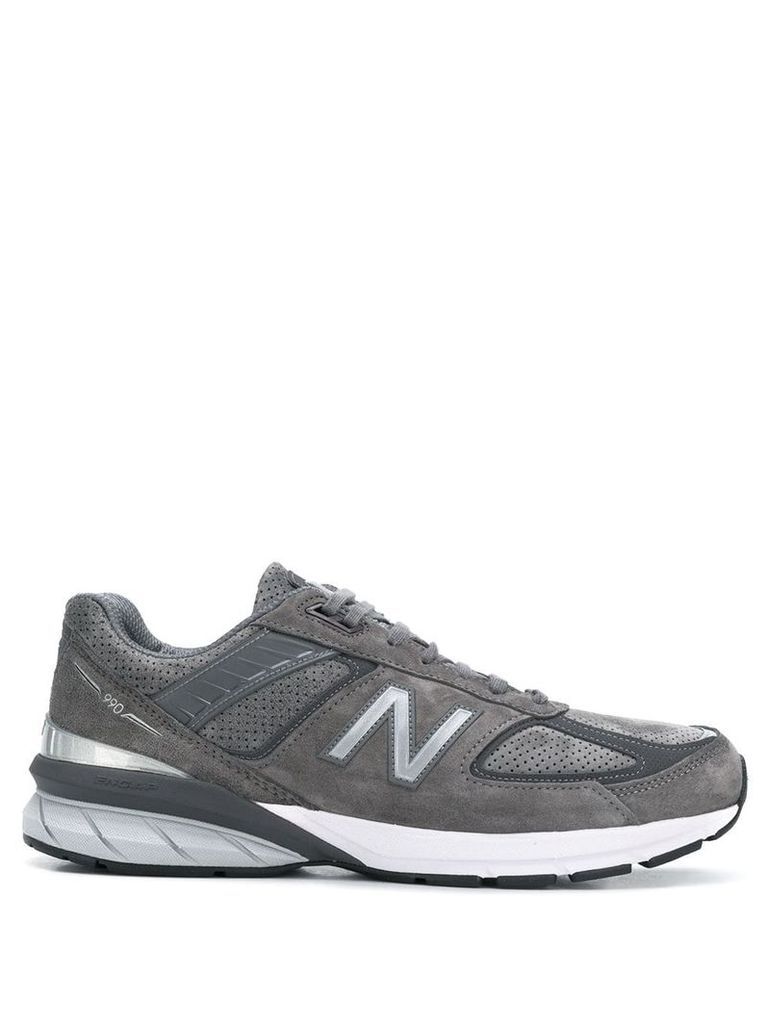 New Balance logo patch low top sneakers - Grey