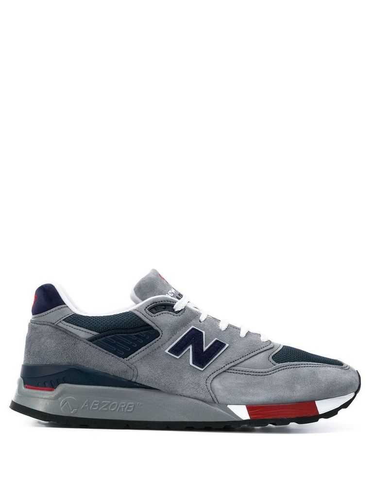 New Balance logo patch low top sneakers - Grey