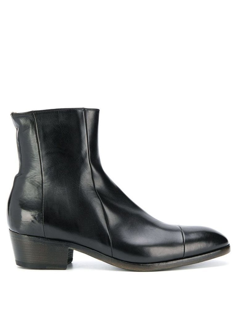 Silvano Sassetti leather ankle boots - Black