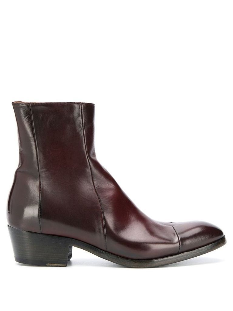 Silvano Sassetti leather ankle boots - Brown