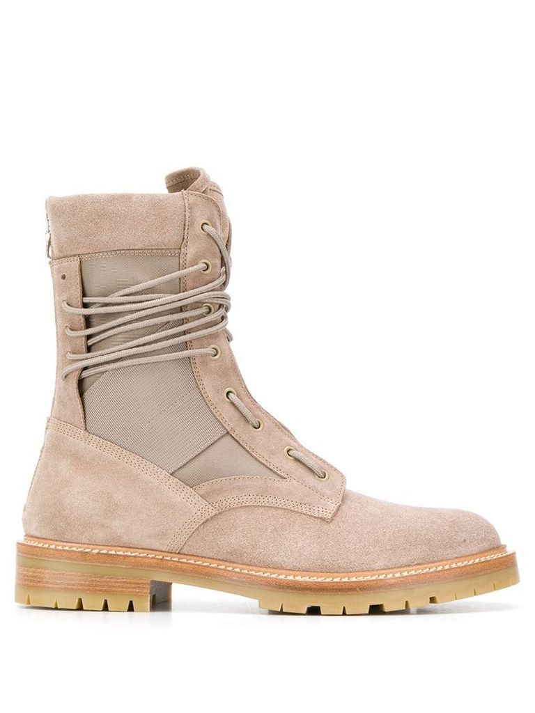 Amiri lace up ankle boots - Neutrals