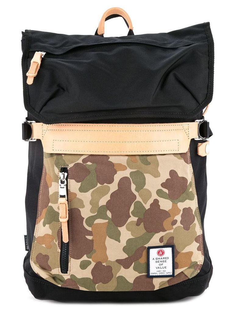 As2ov Hidensity Cordura nylon backpack A-02 - Black