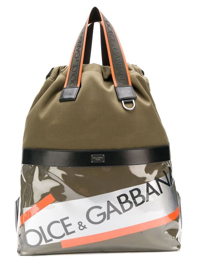 Dolce & Gabbana Street logo tape backpack - Green