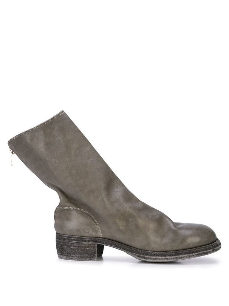 Guidi back zipped boots - Grey