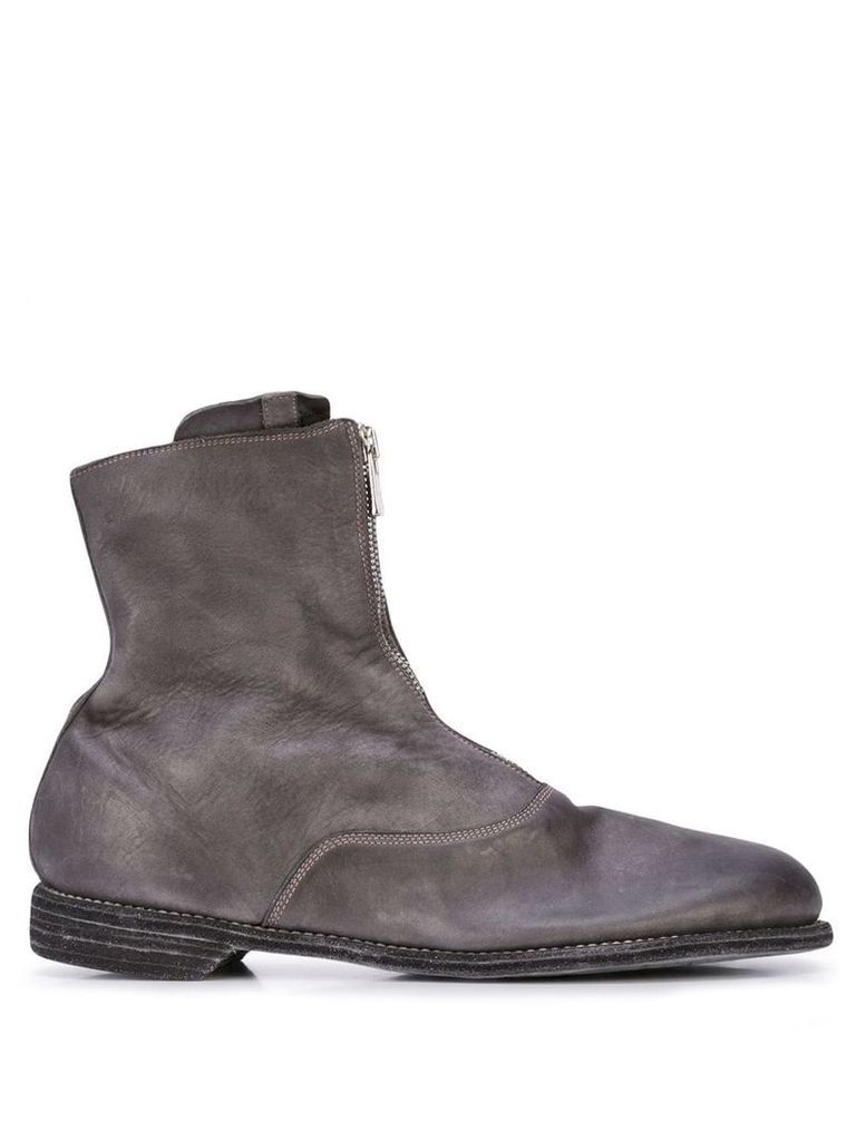 Guidi zipped ankle boots - Grey