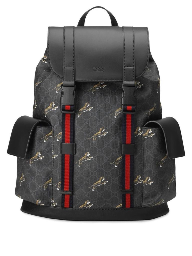 Gucci logo backpack - Black