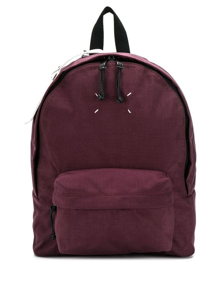 Maison Margiela stitching detail backpack - PURPLE