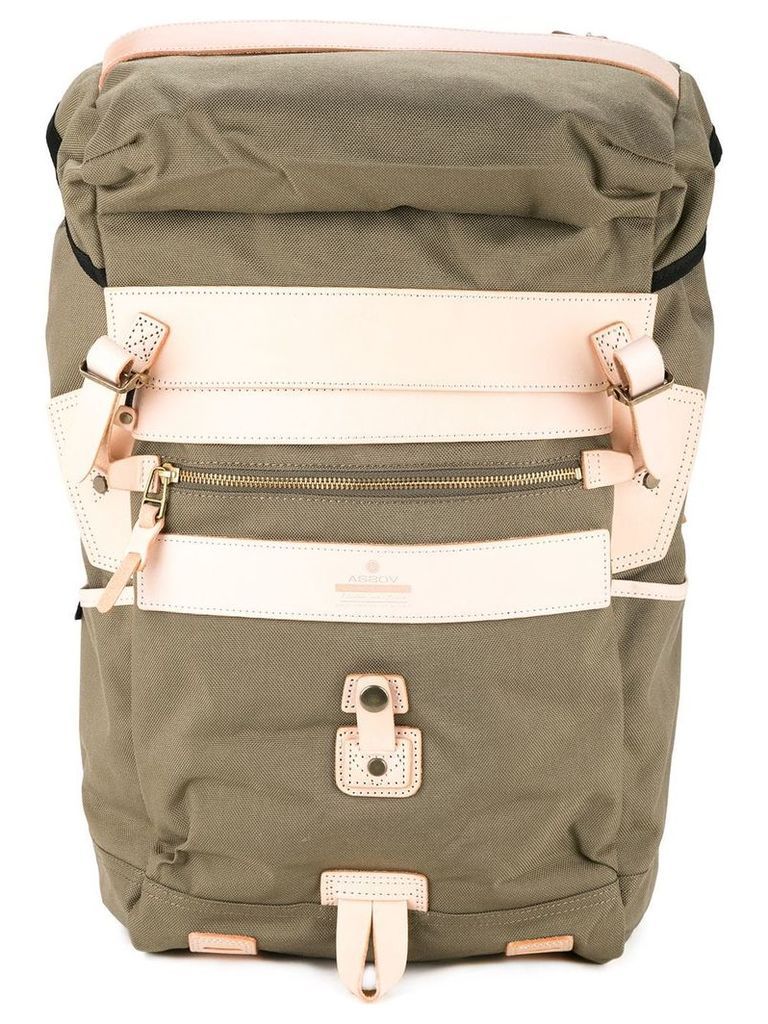 As2ov Attachment multi pocket backpack - Green