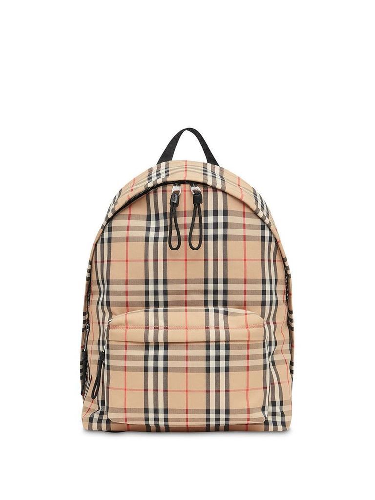 Burberry Vintage Check Nylon Backpack - NEUTRALS