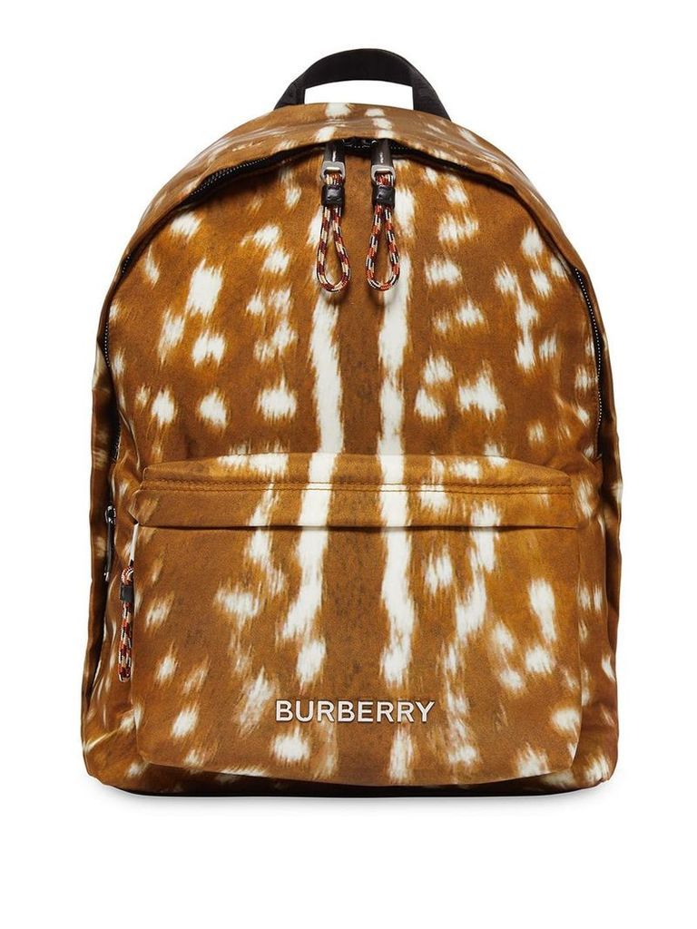 Burberry Deer print backpack - Brown