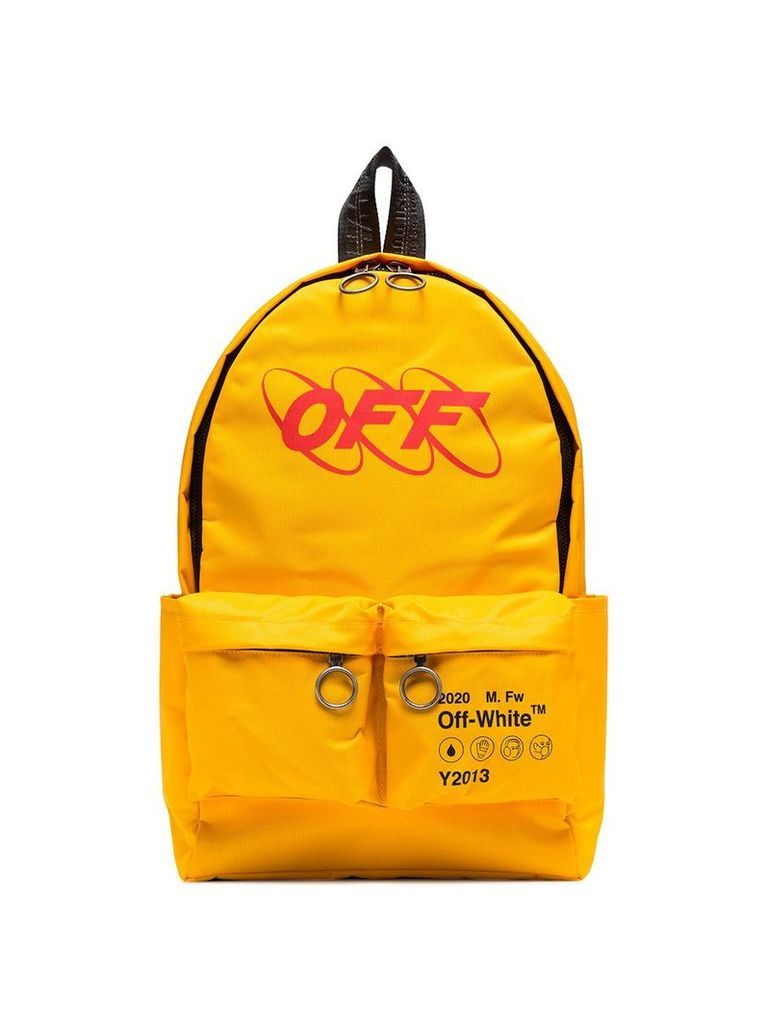 Off-White Industrial logo backpack - Yellow