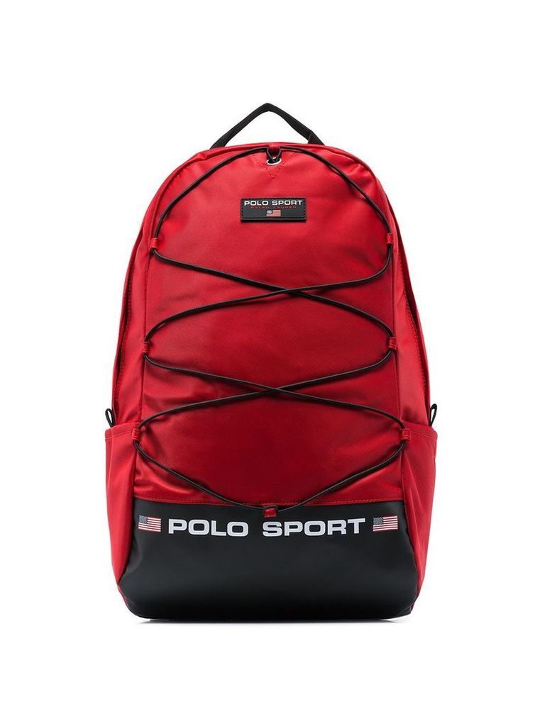 Polo Ralph Lauren logo print backpack - Red