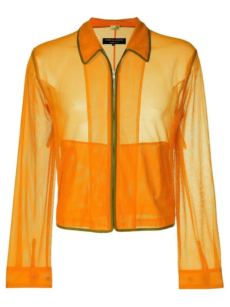 Comme Des Garçons Pre-Owned mesh jacket - Yellow