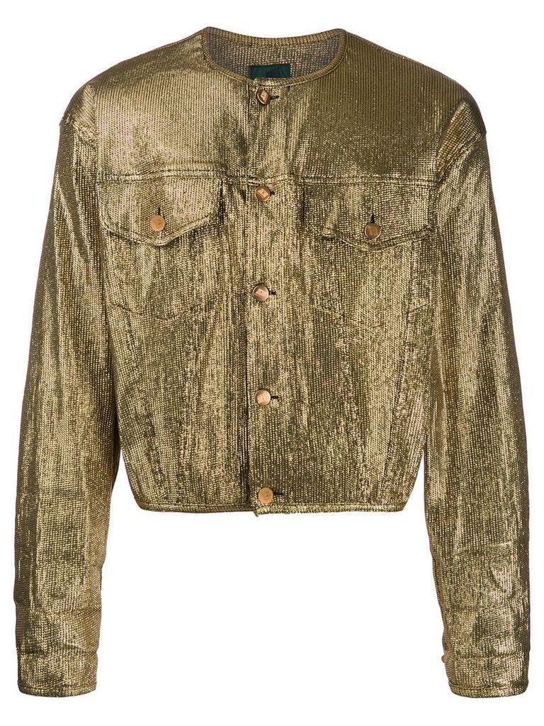 Jean Paul Gaultier Pre-Owned metallic jacket - GOLD