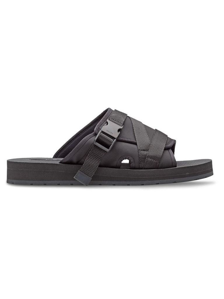 Prada buckle open-toe sandals - Black