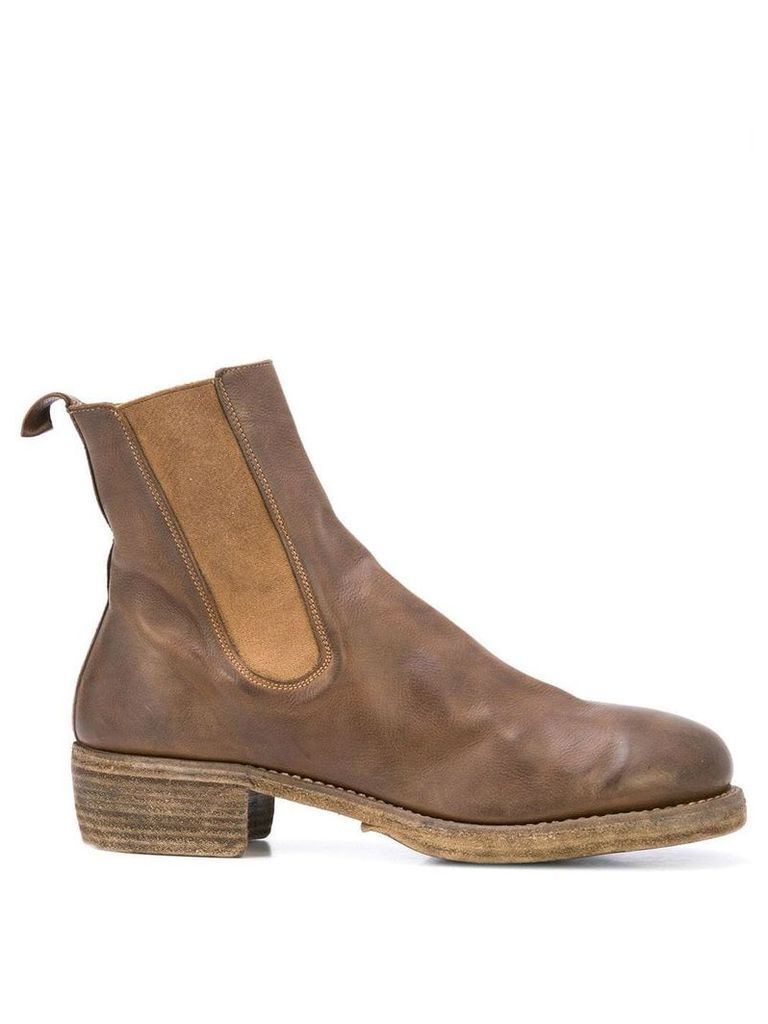 Guidi classic chelsea boots - Brown