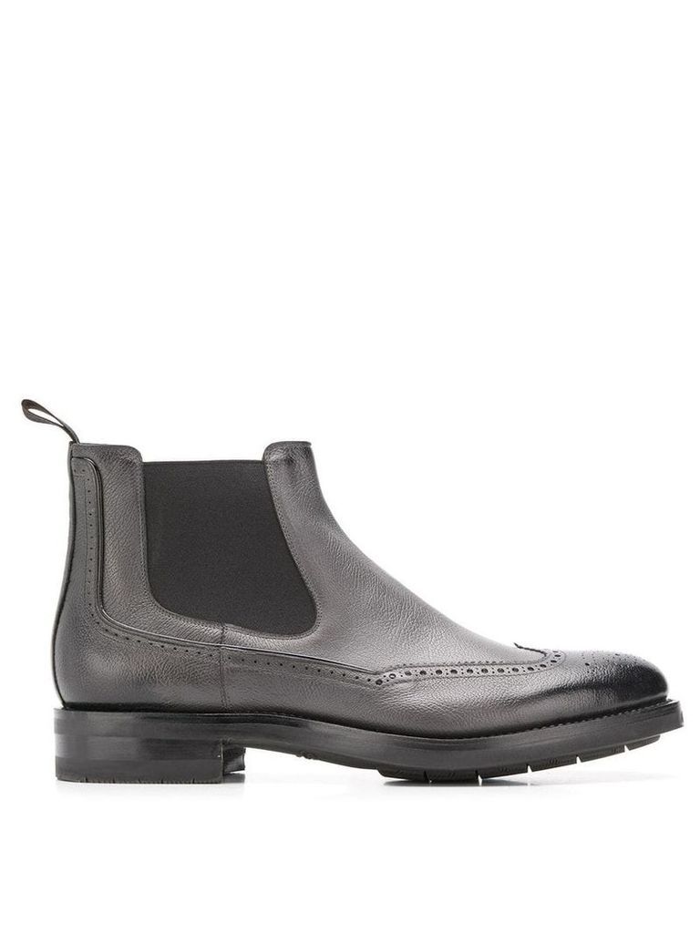 Santoni chelsea ankle boots - Grey