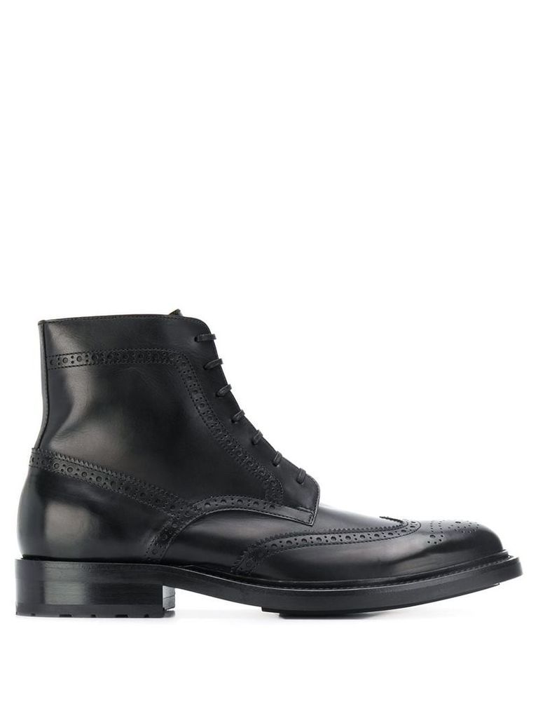 Saint Laurent brogue ankle boots - Black