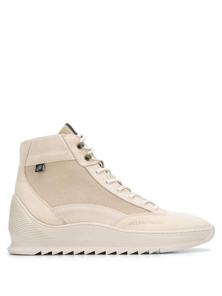 Filling Pieces ankle lace-up boots - NEUTRALS