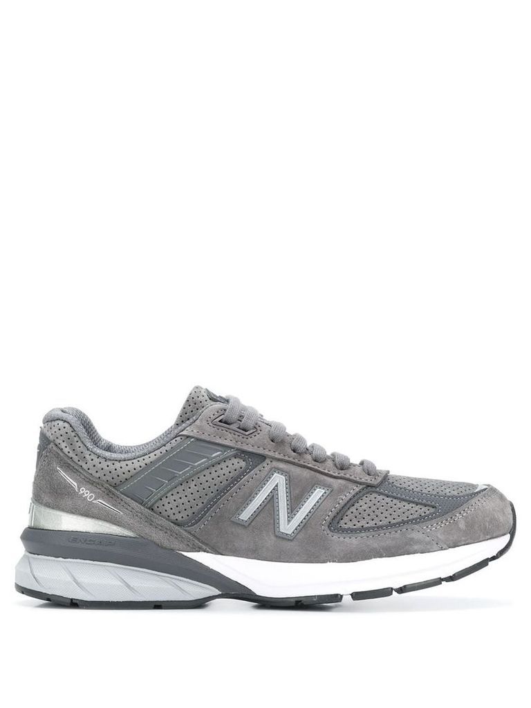 New Balance logo embroidered sneakers - Grey
