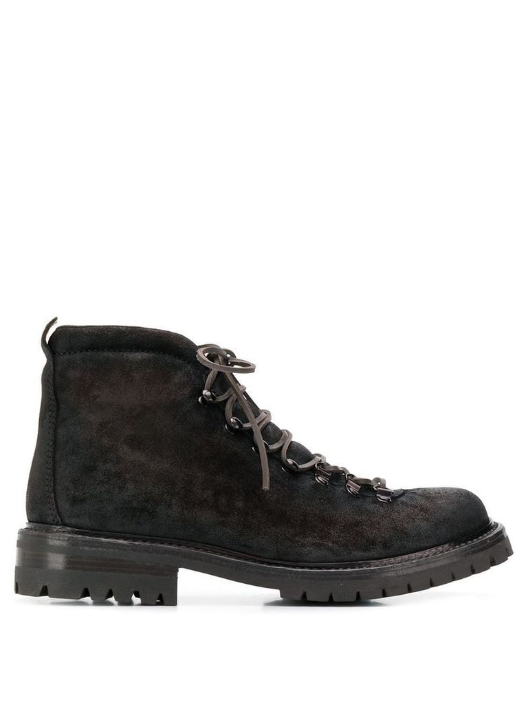 Officine Creative lace up ankle boots - Brown