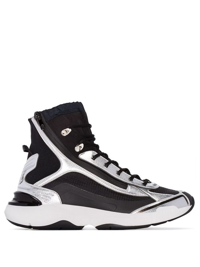 Dior Homme high-top zipped sneakers - Black