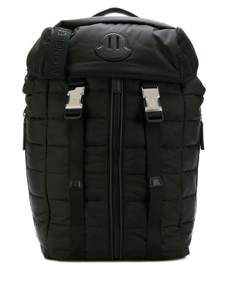 Moncler large quilted backpack - Black
