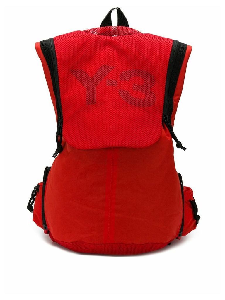 Y-3 red all purpose backpack