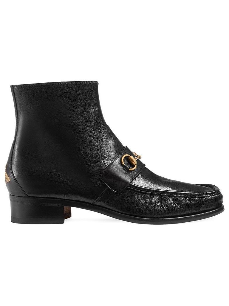 Gucci Horsebit leather boot - Black