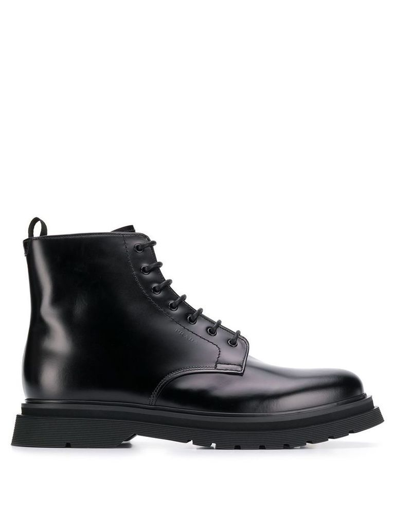 Prada lace-up boots - Black