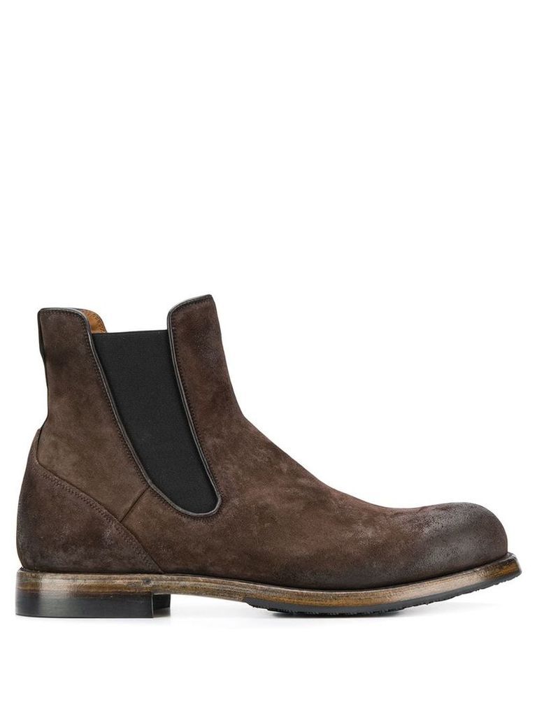 Silvano Sassetti elasticated side panel boots - Brown