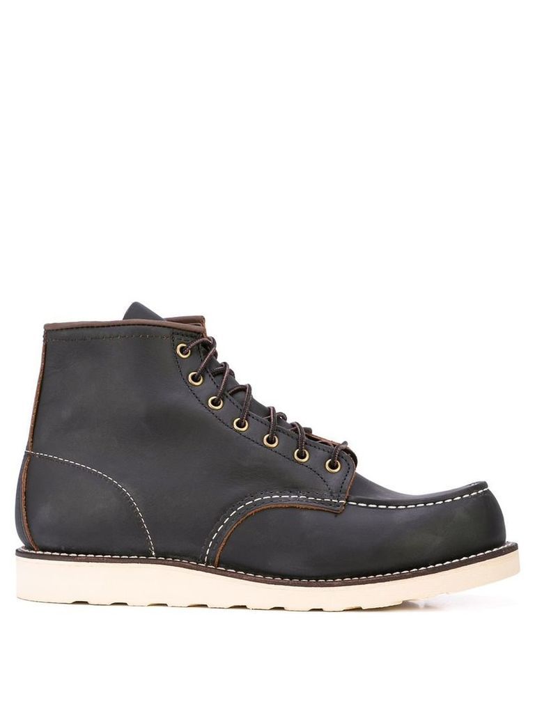 Red Wing Shoes contrast stitching combat boots - Brown