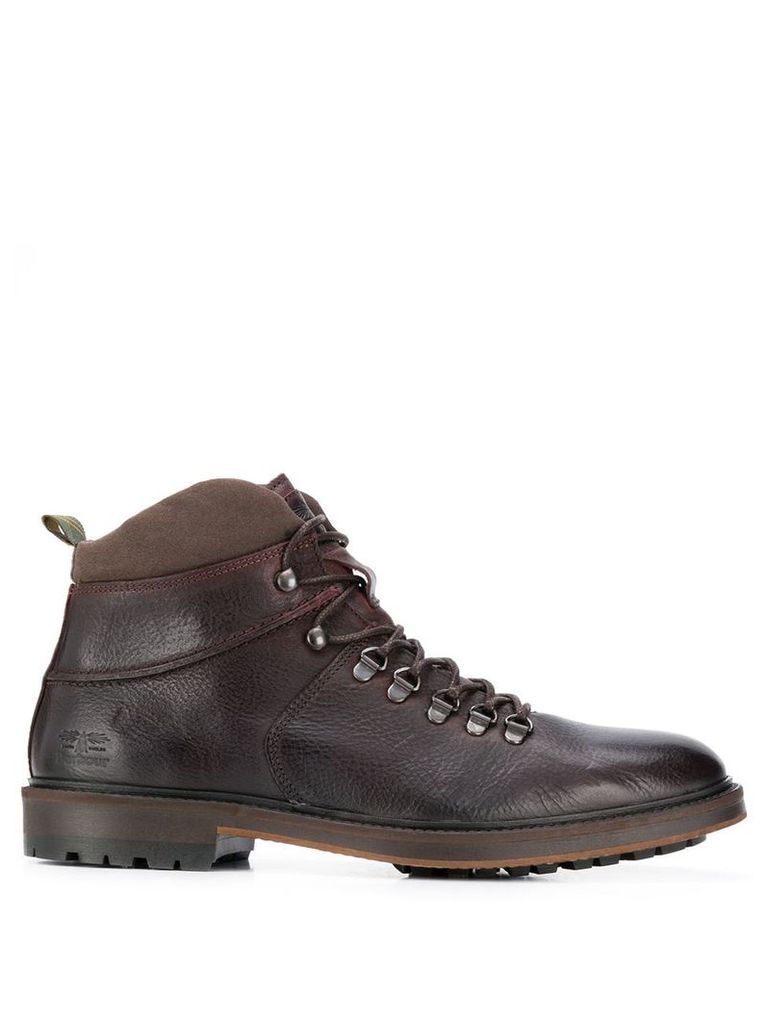 Barbour hook and eye ankle boots - Brown