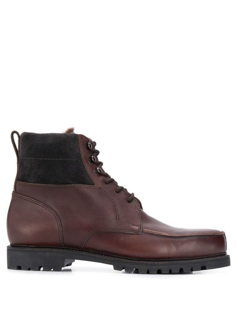 Holland & Holland lace up ankle boots - Brown