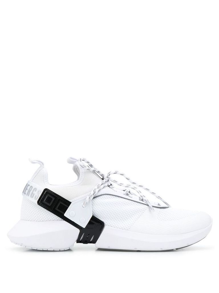 Dirk Bikkembergs panelled sneakers - White