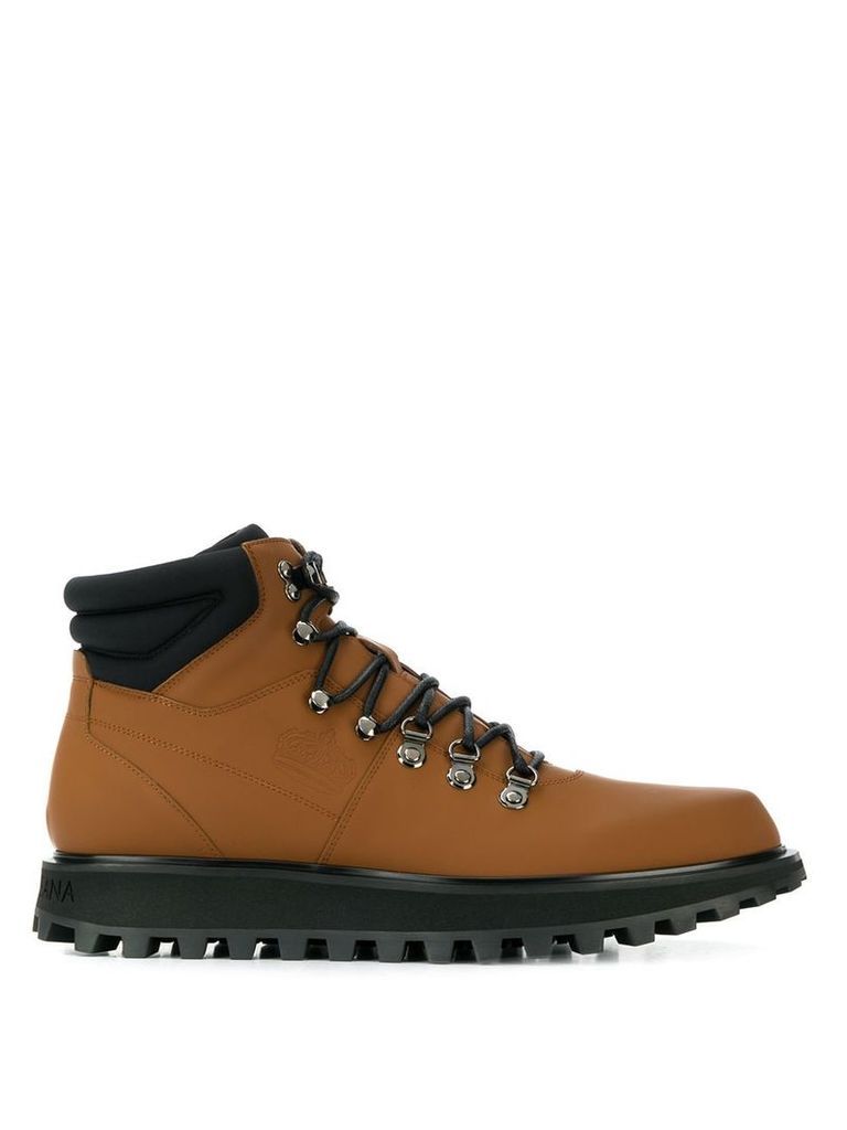 Dolce & Gabbana Vulcano trekking boots - Brown