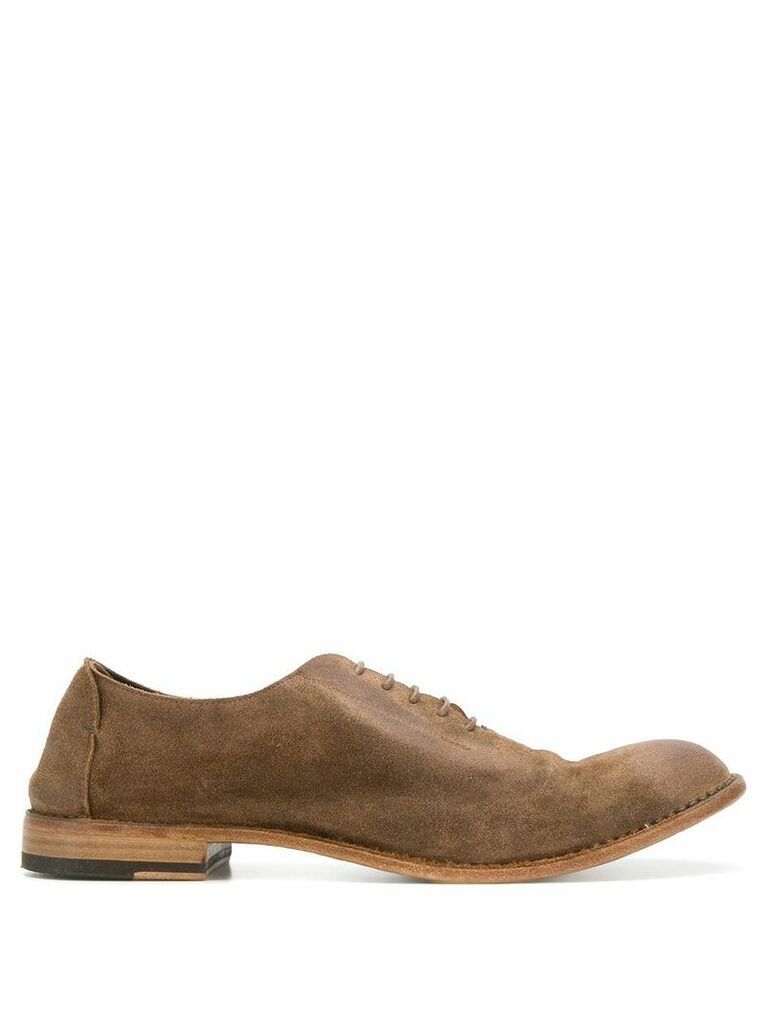 Pantanetti worn-effect lace up shoes - Brown