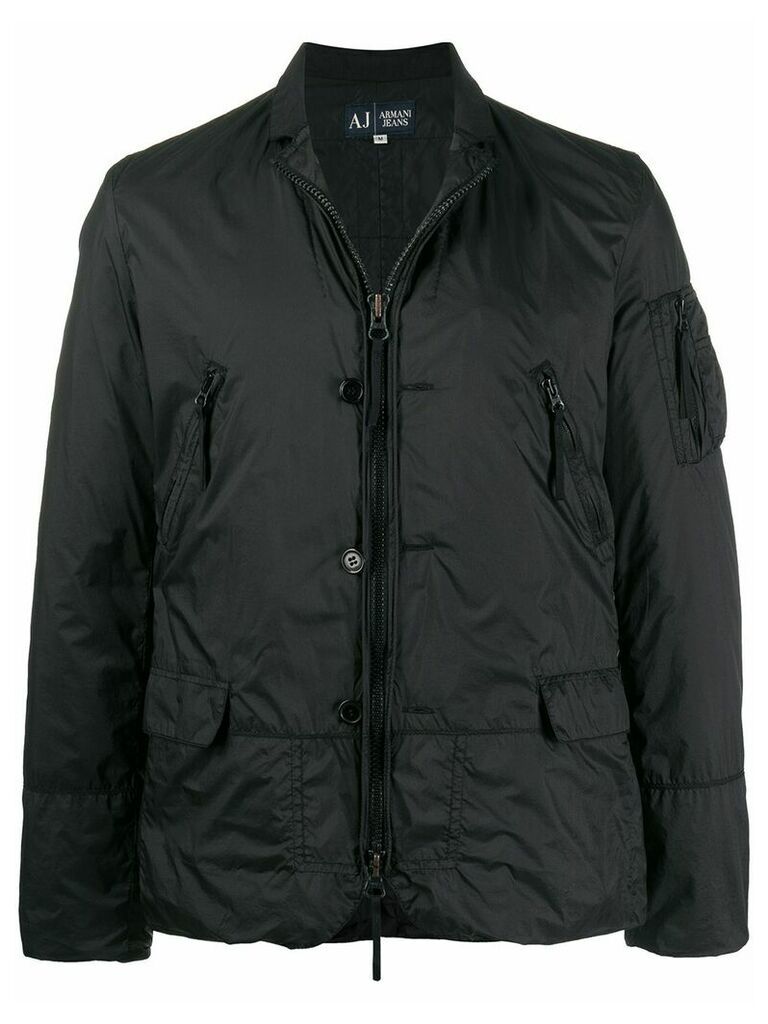Giorgio Armani Pre-Owned 2000s windbreaker jacket - Black