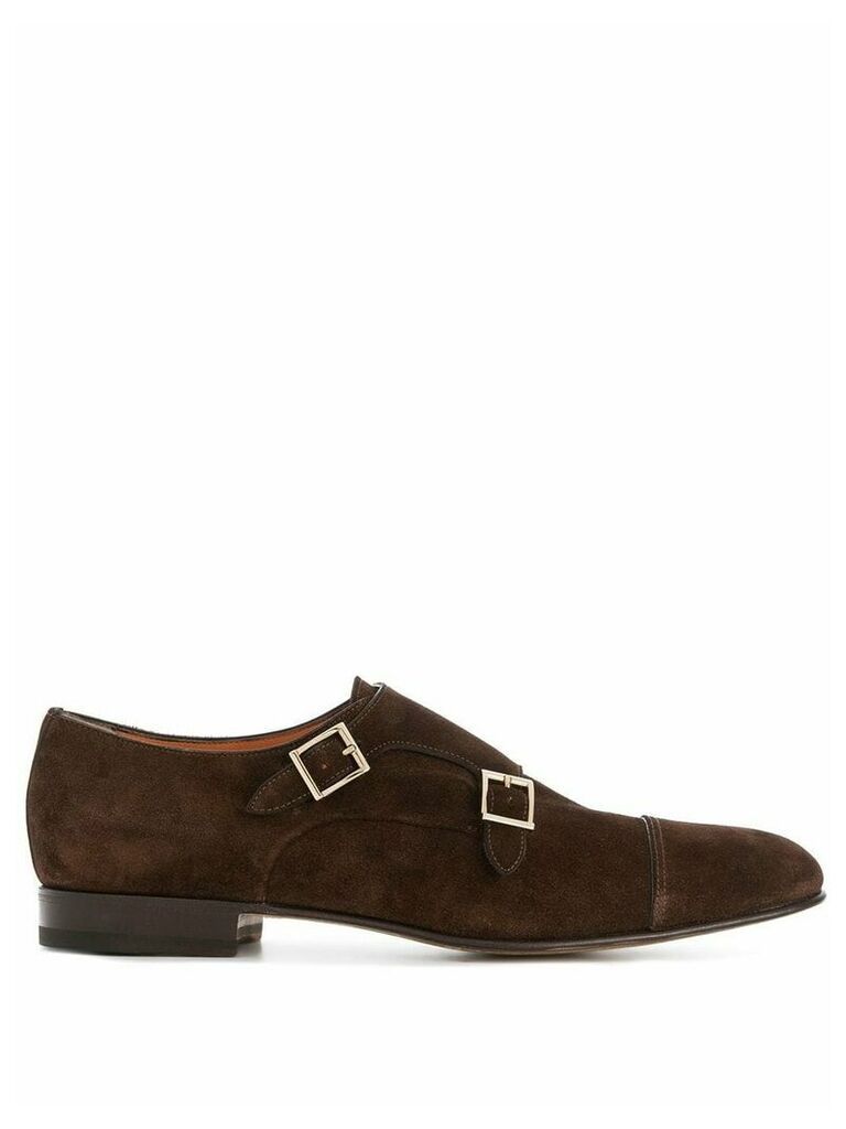 Santoni Vintage Doppel monk shoes - Brown