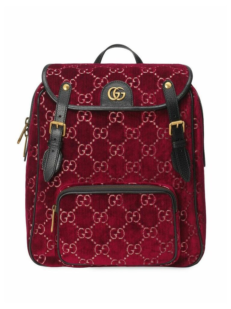 Gucci small GG pattern backpack - Red