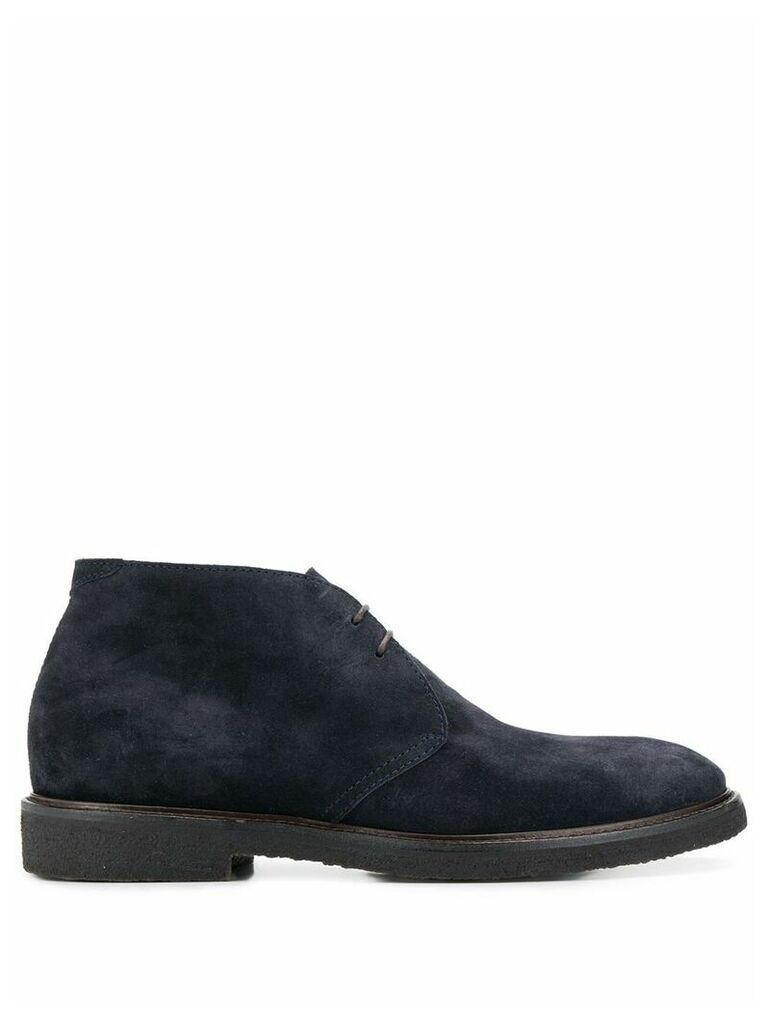 Henderson Baracco suede lace-up boots - Blue