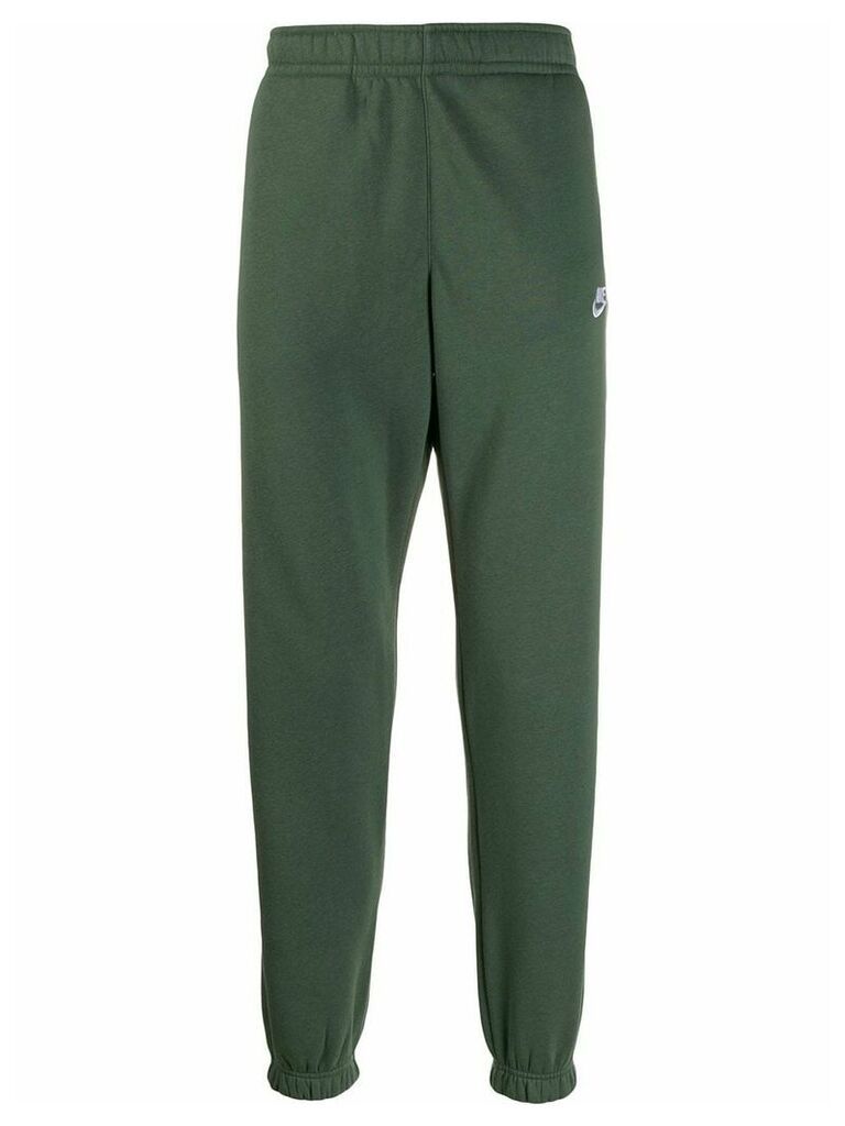 Nike embroidered logo track trousers - Green